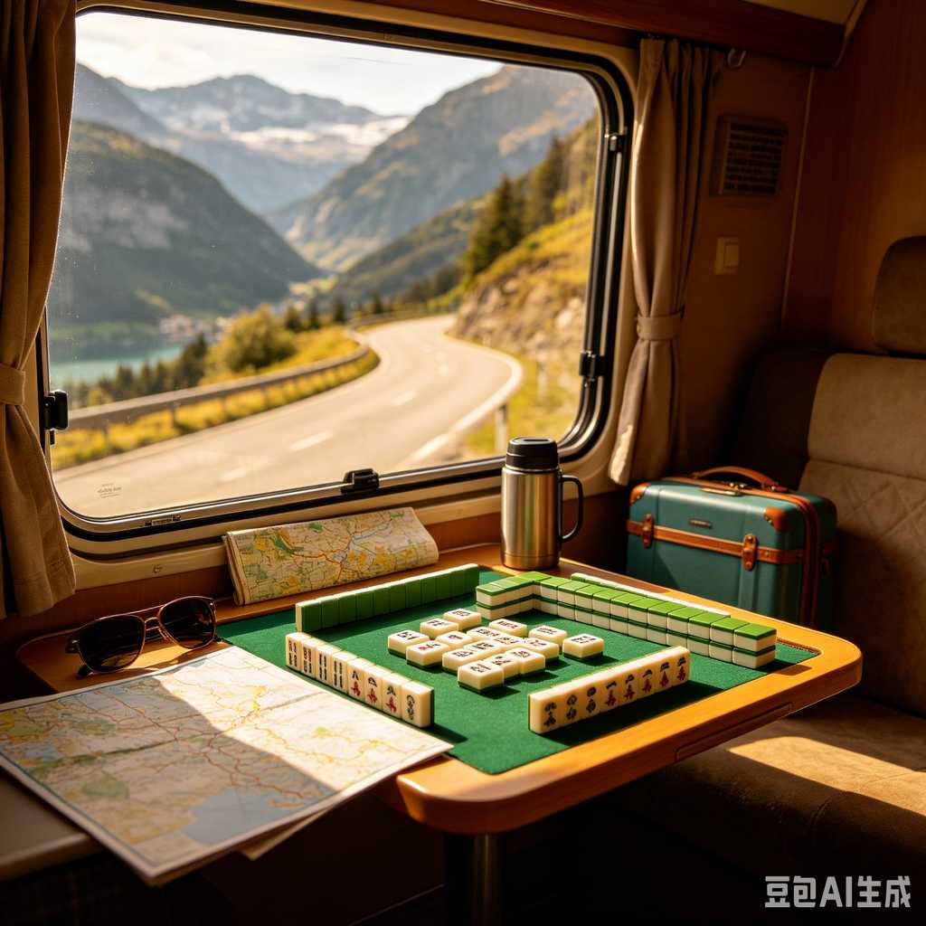wooden mahjong set