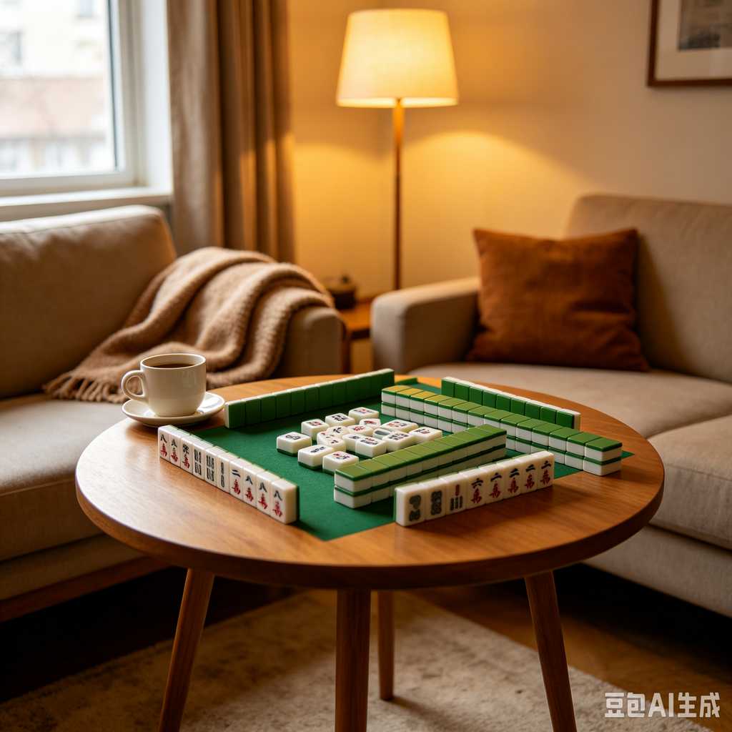 cute mini mahjong tiles set