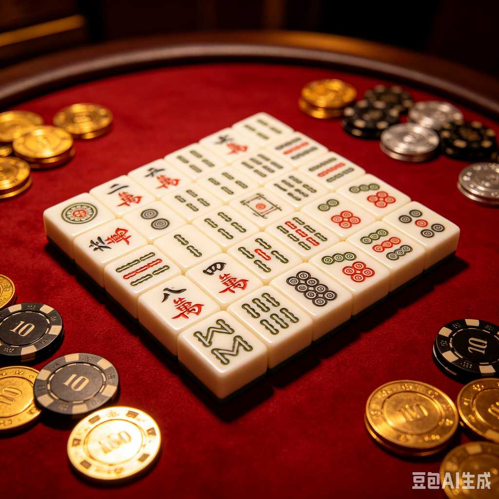 antique style mahjong set